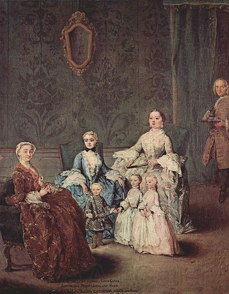 Pietro Longhi Portrat der Familie Sagredo France oil painting art